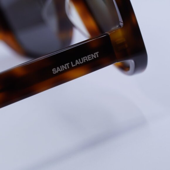 🕶️ New Saint Laurent SL652/F SOLACE 002 Sunglasses - Shiny Medium Havana Frame - Picture 8 of 11